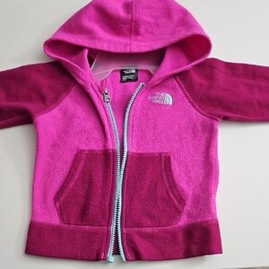 The North Face Kids' Magenta and Pink Fleece Hoodie